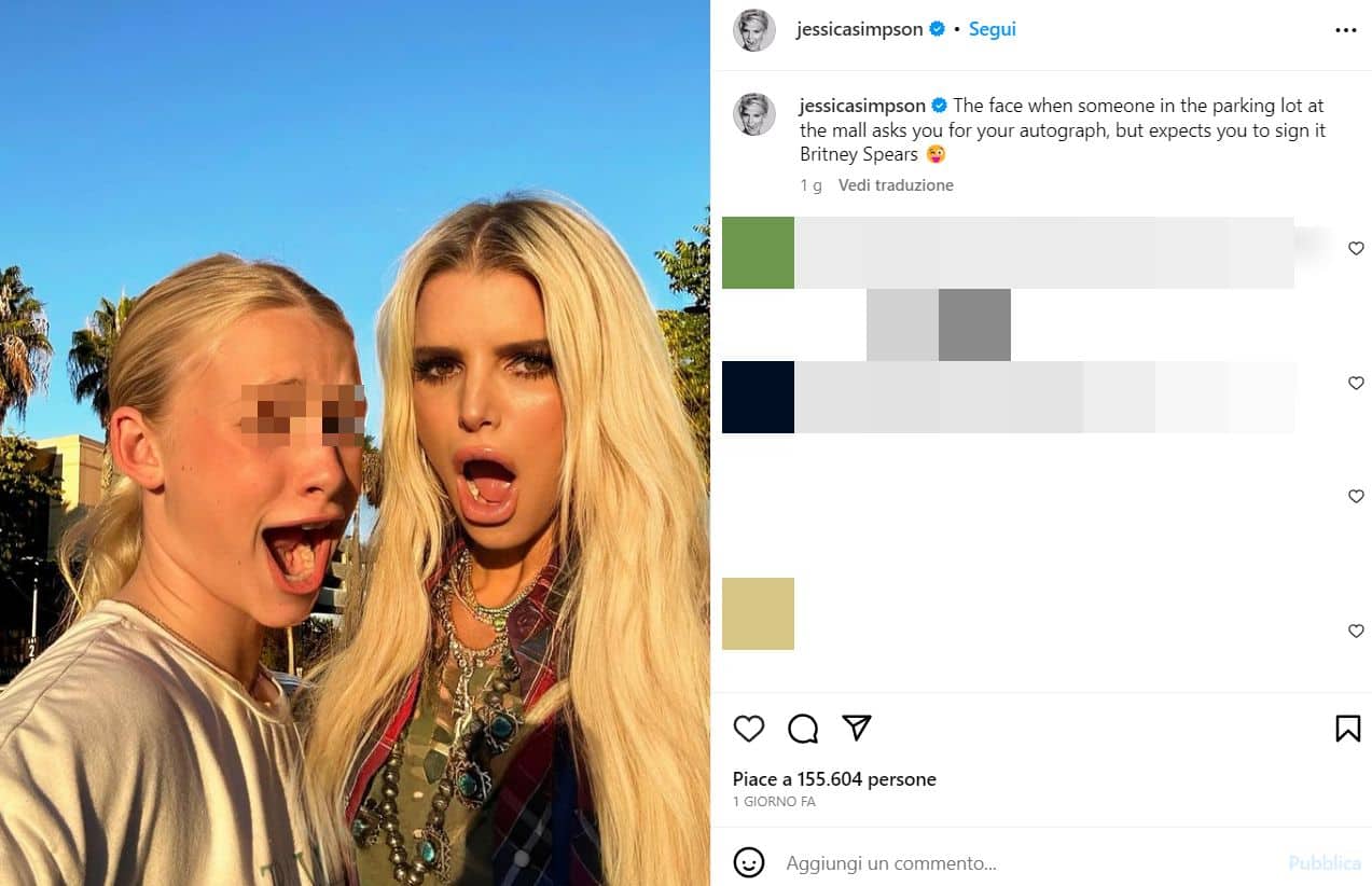 Jessica Simpson racconta di essere stata scambiata per Britney Spears