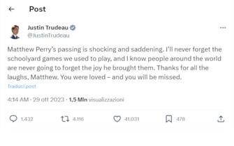 Justin Trudeau's post