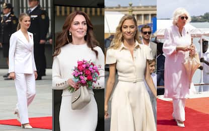 Famiglie reali: Leonor di Spagna, Kate Middleton e le altre in bianco