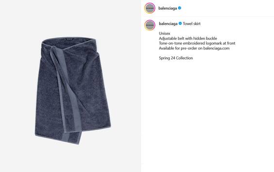 Balenciaga The 900 Towel Skirt Arrives Italian Post balenciaga-the-900-towel-skirt-arrives-italian-post