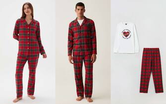 Coordinated Christmas pajamas for the whole family, the most beautiful to buy for Christmas