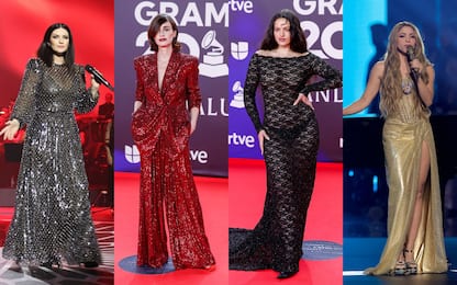 Latin Grammy 2023, i look sul red carpet, da Laura Pausini a Shakira