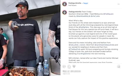 Dave Grohl ha grigliato 120 chili di carne per beneficenza