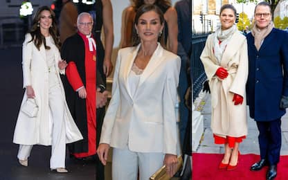 Bianco e rosso per le royals a Natale (non solo Kate Middleton)
