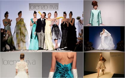 Lorenzo Riva, le sue creazioni fra alta moda e abiti da sposa. FOTO