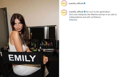 Moda, Emily Ratajkowski star della campagna Primavera di Marella