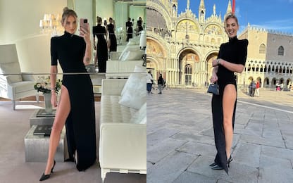 Chiara Ferragni torna su Instagram, in nero per l'evento a Venezia