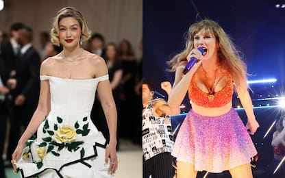 Taylor Swift, Gigi Hadid scatenata al concerto di Parigi | Sky TG24