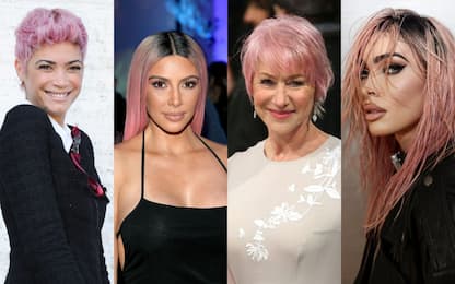 Elodie, il look coi capelli rosa, le star che hanno provato il trend