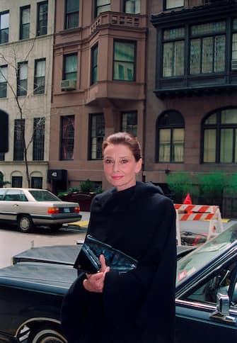 Audrey Hepburn on the street in the daytime; circa 1990; New York. (Photo by Art Zelin/Getty Images)