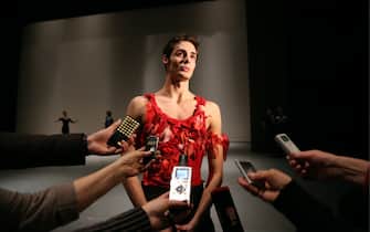 MOSCOW, RUSSIA - DECEMBER 20, 2016: Ballet dancer Jacopo Tissi gives a press briefing on a concert marking the 80th birth anniversary of ballet dancer Maris Liepa, at the Bolshoi Theatre. Artyom Geodakyan/TASS