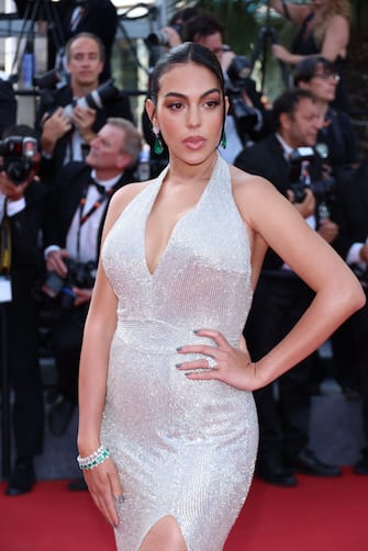 CANNES, FRANCE - MAY 25: Georgina Rodriguez attends the screening of "Elvis" during the 75th annual Cannes film festival at Palais des Festivals on May 25, 2022 in Cannes, France. (Photo by Daniele Venturelli/WireImage)