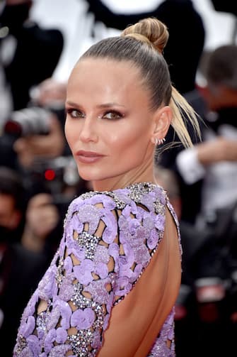 CANNES, FRANCE - JULY 12: Natasha Poly attends the "The French Dispatch" screening during the 74th annual Cannes Film Festival on July 12, 2021 in Cannes, France. (Photo by Lionel Hahn/Getty Images)