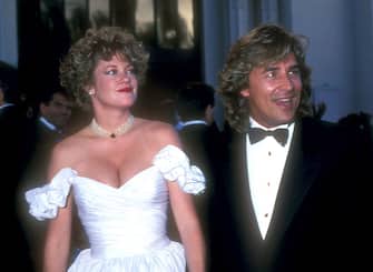 Melanie Griffith and Don Johnson during 61st Annual Academy Awards - Arrivals at Shrine Auditorium in Los Angeles, California, United States. (Photo by Barry King/WireImage)