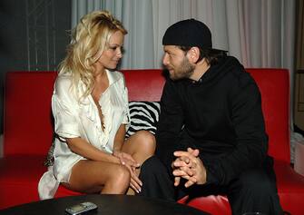 LAS VEGAS - NOVEMBER 16:  Acctress Pamela Anderson and Rick Salomon at Planet Hollywood Resort & Casino's Grand Opening Weekend on November 16, 2007 in Las Vegas, Nevada.  (Photo by Denise Truscello/WireImage) 