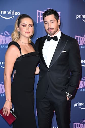 MILAN, ITALY - DECEMBER 02: Valentina Ferragni and Luca Vezil attend the photocall of the tv series "The Ferragnez" on December 02, 2021 in Milan, Italy. (Photo by Daniele Venturelli/WireImage)