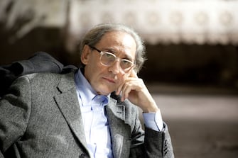 Franco Battiato, songwriter Sicilian, portrait, Torino, Italy, 2010. (Photo by Leonardo Cendamo/Getty Images)