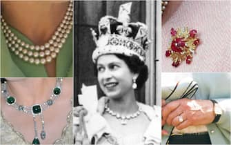 queen jewelry collage