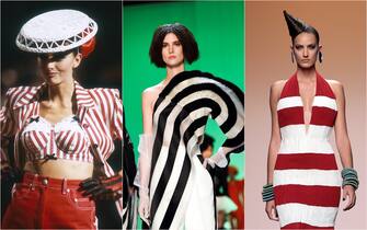 Creations with Jean Paul Gaultier stripes