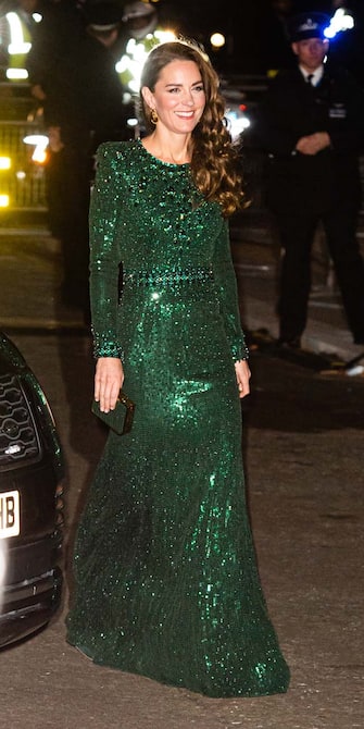 LONDON, ENGLAND - NOVEMBER 18: Catherine, Duchess of Cambridge attends the Royal Variety Performance at Royal Albert Hall on November 18, 2021 in London, England. (Photo by Samir Hussein/WireImage)
