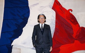 PARIS, FRANCE - JUNE 02:   Kenzo Takada is honoured with the insignes of Chevalier De La Legion D'Honneur at Conseil Constitutionnel on June 2, 2016 in Paris, France.  (Photo by Bertrand Rindoff Petroff/Getty Images)