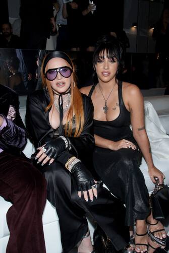 NEW YORK, NEW YORK - SEPTEMBER 14: Madonna and Lourdes Leon attend the Tom Ford fashion show during September 2022 New York Fashion Week: The Shows at Skylight on Vesey on September 14, 2022 in New York City. (Photo by Dimitrios Kambouris/Getty Images for NYFW: The Shows )