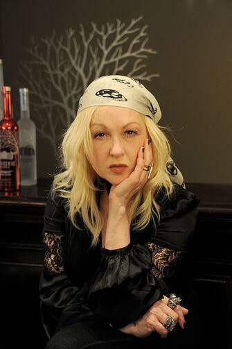 CANNES, FRANCE - MAY 18:  Singer Cyndi Lauper attends the (BELVEDERE)RED Party Interviews & Seminar in Cannes featuring Cyndi Lauper at Le Chambre Noire at the JW Marriott  on May 18, 2012 in Cannes, France.  (Photo by Dave M. Benett/Getty Images for (BELVEDERE)RED)
