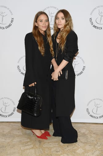 NEW YORK, NEW YORK - APRIL 18: Mary-Kate Olsen and Ashley Olsen attend the Youth America Grand Prix's 20th Anniversary Gala at David H. Koch Theater, Lincoln Center on April 18, 2019 in New York City. (Photo by Dimitrios Kambouris/Getty Images)