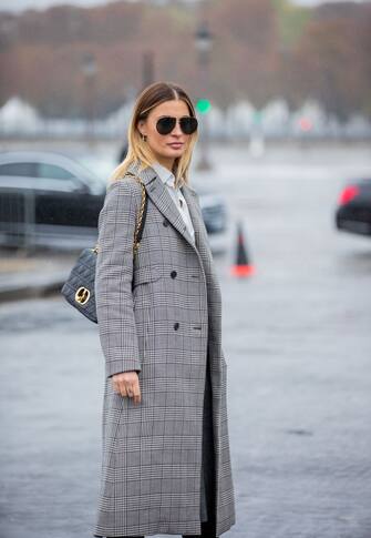 PARIS, FRANCE - SEPTEMBER 29: Sveva Alviti is seen outside Dior during Paris Fashion Week - Womenswear Spring Summer 2021 : Day Two on September 29, 2020 in Paris, France. (Photo by Christian Vierig/Getty Images)