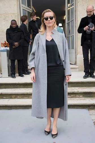 PARIS, FRANCE - FEBRUARY 28:  Super model Eva Herzigova on day 4 of Paris Collections: Women on February 28, 2014 in Paris, France.  (Photo by Kirstin Sinclair/Getty Images)