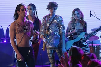 MILAN, ITALY - JANUARY 23:  Maneskin perform at 'E Poi C'e Cattelan' tv show on January 23, 2018 in Milan, Italy.  (Photo by Stefania D'Alessandro/Getty Images)