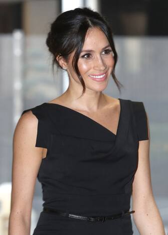 948751448 LONDON, ENGLAND - APRIL 19: Meghan Markle attends the Women's Empowerment reception hosted by Foreign Secretary Boris Johnson during the Commonwealth Heads of Government Meeting at the Royal Aeronautical Society on April 19, 2018 in London, England. (Photo by Chris Jackson - WPA Pool/Getty Images)