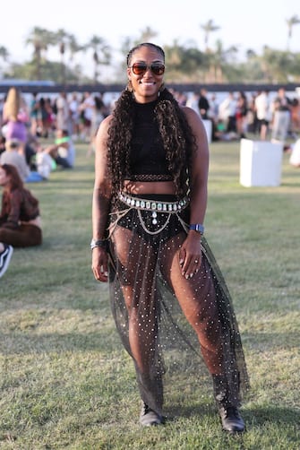 INDIO, CALIFORNIA - APRIL 16: Festivalgoer attends the 2022 Coachella Valley Music and Arts Festival on April 16, 2022 in Indio, California. (Photo by Amy Sussman/Getty Images for Coachella)