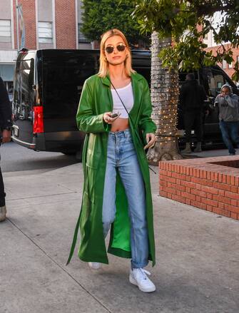 LOS ANGELES, CA - FEBRUARY 18: Hailey Rhode Bieber is seen on February 18, 2020 in Los Angeles, California.  (Photo by BG002/Bauer-Griffin/GC Images)