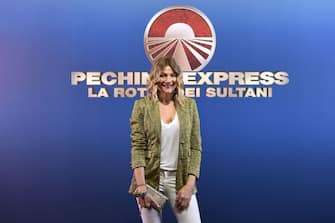 MILAN, ITALY - MARCH 08: Natasha Stefanenko attends the photocall of "Pechino Express 2022" on March 08, 2022 in Milan, Italy. (Photo by Stefania D'Alessandro/Getty Images)