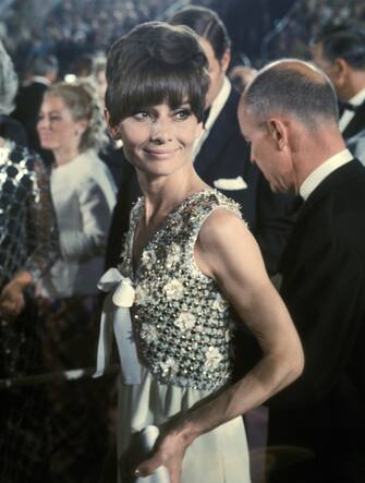 Audrey Hepburn at the Dorothy Chandler Pavilion in Los Angeles, California (Photo by Ron Galella/Ron Galella Collection via Getty Images)