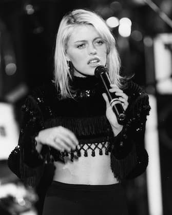 Actress and singer Patsy Kensit performing at the Montreux Golden Rose Rock Festival, May 13th 1986. (Photo by Dave Hogan/Getty Images) *** Local Caption ***