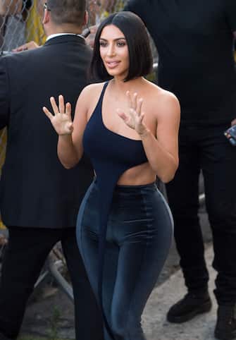 LOS ANGELES, CA - JULY 30: Kim Kardashian is seen at 'Jimmy Kimmel Live' on July 30, 2018 in Los Angeles, California.  (Photo by RB/Bauer-Griffin/GC Images)