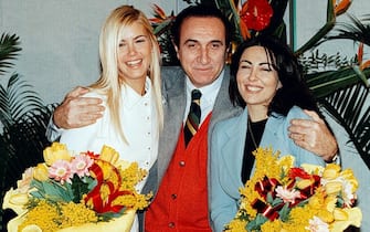 Valeria Mazza con Pippo Baudo e Sabrina Ferilli