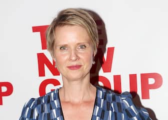 NEW YORK, NY SEPTEMBER 20: Cynthia Nixon poses at the opening night after party for The New Group Theater production of "The True"at Yotel's Green Fig Urban Eatery on September 20, 2018 in New York City. (Photo by Bruce Glikas/WireImage)