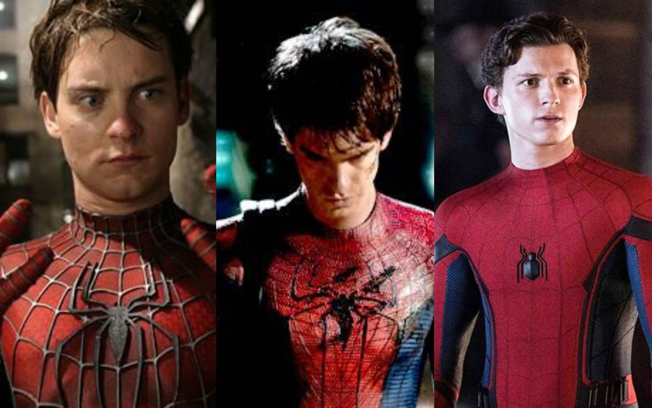 SpiderMan, live action con Tobey Maguire, Andrew Garfield e Tom Holland