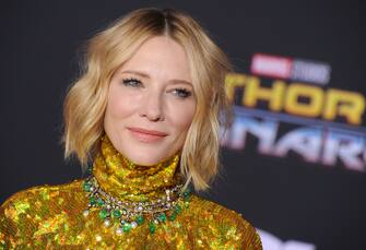 LOS ANGELES, CA - OCTOBER 10:  Cate Blanchett arrives at the premiere of Disney and Marvel's "Thor: Ragnarok" at the El Capitan Theatre on October 10, 2017 in Los Angeles, California.  (Photo by Gregg DeGuire/WireImage)