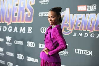 LOS ANGELES, CA - APRIL 22:  Zoe Saldana attends the Los Angeles World Premiere of Marvel Studios' "Avengers: Endgame" at the Los Angeles Convention Center on April 23, 2019 in Los Angeles, California.  (Photo by Jesse Grant/Getty Images for Disney)