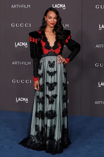 LOS ANGELES, CALIFORNIA - NOVEMBER 02: Zoe Saldana attends the 2019 LACMA Art + Film Gala at LACMA on November 02, 2019 in Los Angeles, California. (Photo by Taylor Hill/Getty Images)