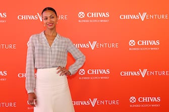 AMSTERDAM, NETHERLANDS - MAY 09: Chivas Venture judge Zoe Saldana attends the Chivas Venture Global Final at TNW Conference on May 09, 2019 in Amsterdam, Netherlands.The Chivas Venture gives $1m in no-strings funding every year to the hottest social startups from around the world. (Photo by Dean Mouhtaropoulos/Getty Images for The Chivas Venture)