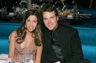 Chris O'Donnell (right) and wife (Photo by Kevin Mazur/WireImage for InStyle Magazine)