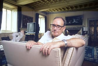 Italian music composer Ennio Morricone in his house, Rome, Italy, 1987. (Photo by Luciano Viti/Getty Images)