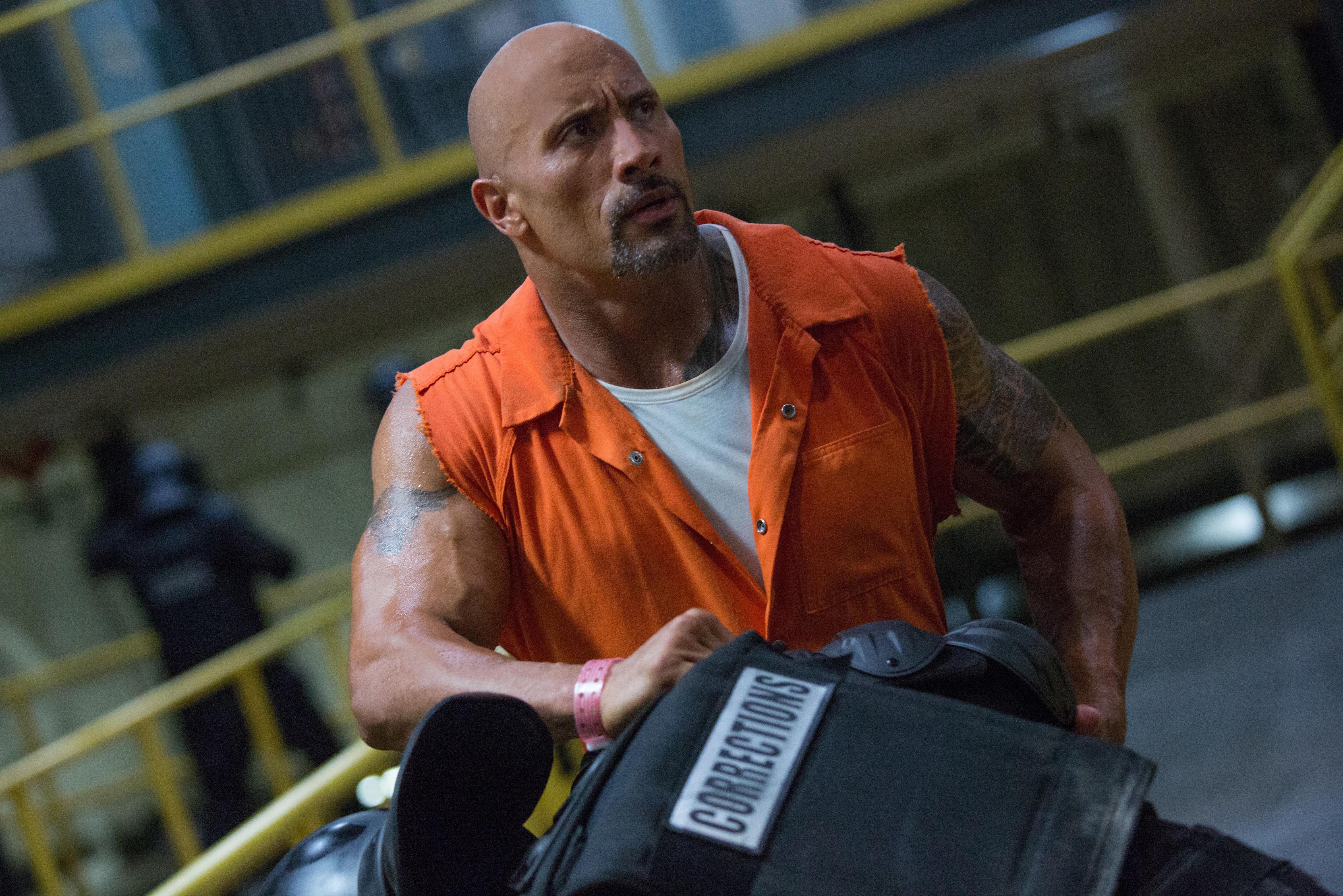 Dwayne Jonson in Fast & Furious 8