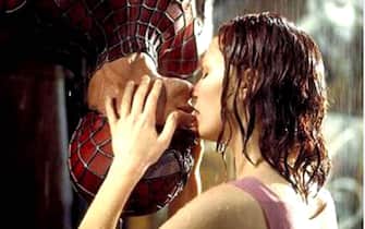 Tobey Maguire e Kirsten Dunst in Spiderman