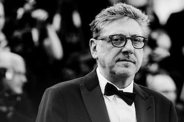 CANNES, FRANCE - MAY 27: (EDITORS NOTE: Image has been converted to black and white.)  Italian Director Sergio Castellitto attends the "Based On A True Story" screening during the 70th annual Cannes Film Festival at Palais des Festivals on May 27, 2017 in Cannes, France.  (Photo by Rosdiana Ciaravolo/WireImage)
